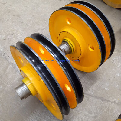 35 cast steel overhead gantry crane wire rope pulley for construction works heavy duty lifting equipment parts