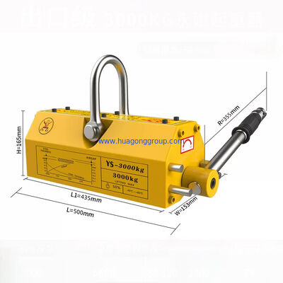 3 Kilogram Weight Magnetic Chuck Lifter Permanent Model Suitable for Magnetic Lifting Applications 90x62x67 Dimensions