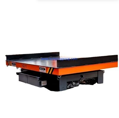 Food Beverage Trackless Electric Flat Car 10 Tons 20 Tons 30 Tons Battery Lift and Transverse Movement Technology
