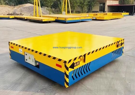 Food Beverage Trackless Electric Flat Car 10 Tons 20 Tons 30 Tons Battery Lift and Transverse Movement Technology