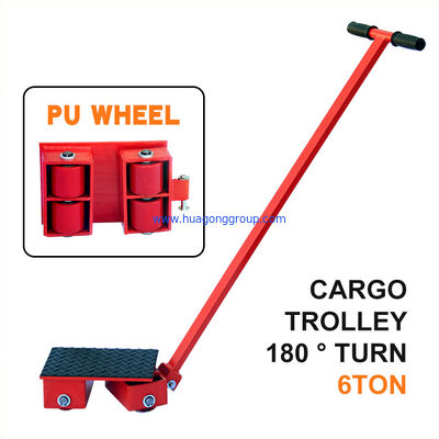 Construction works 3500 W roller skate transportation dolly material moving trolley built for industrial transport