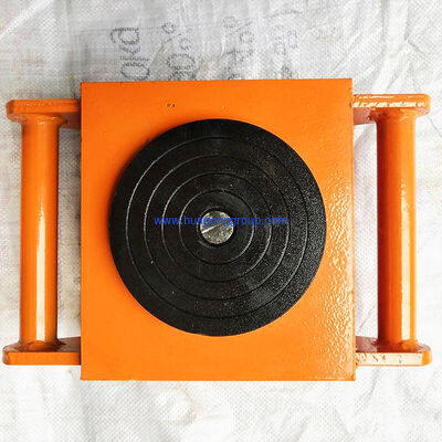 3500 W Heavy Duty Cargo Trolly Trailer Machine Dolly Skate Movers with Turn Table Table Size 2000 2000 600 Equipment Moving