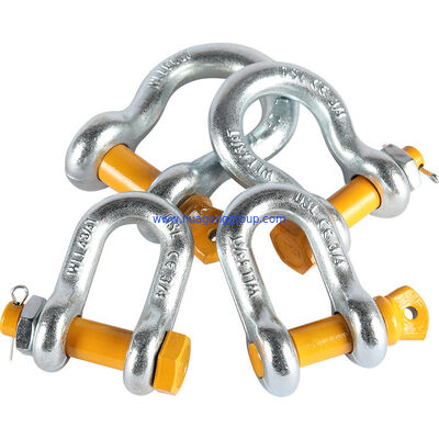 Construction works Voltage 110 V Dip Galvanized American Type Shackle Trusted Shackle for Lifting Rigging Applications
