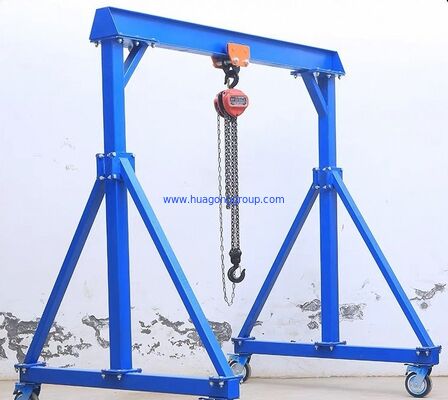 Remote Controller and Ground Control Indoor Outdoor Mini Mobile Gantry Crane Featuring Wire Rope Electric Hoist 5t Capacity
