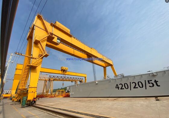 Power supply Customer Request Customized Span Legs Double Beam Mobile Gantry Cranes 40 Ton 50 Ton 60 Ton Options Offered