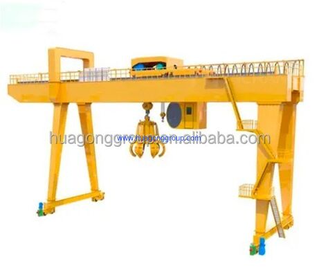 Max Lifting Height 30M Customized Lifting Speed Double Girder Grapple Grab Bucket Gantry Goliath Crane 5ton 10ton 20 Ton