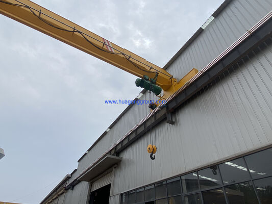 A4 A5 Work Duty Single Leg Single Beam BMH Type Semi Gantry Crane Rail Traveling Electric Power Source 1 Ton 16 Ton Capacity