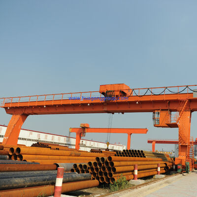 Power Supply Clients Requirments L Type Single Girder Overhead Hoist Hook Grab Gantry Cranes Outdoor With Work Duty A3 A5 5~50ton