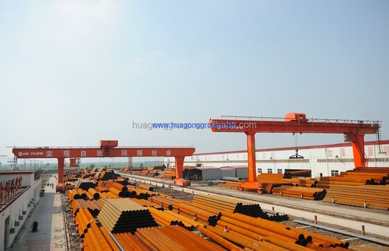 Power Supply Clients Requirments L Type Single Girder Overhead Hoist Hook Grab Gantry Cranes Outdoor With Work Duty A3 A5 5~50ton