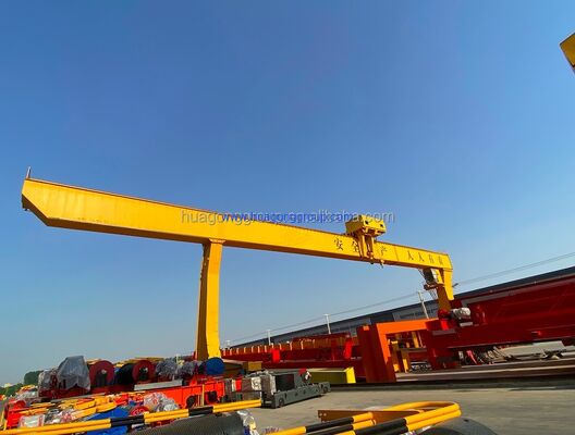 Power Supply Clients Requirments L Type Single Girder Overhead Hoist Hook Grab Gantry Cranes Outdoor With Work Duty A3 A5 5~50ton