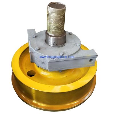Weight 266 KG HG Crane Diameter 300 2300mm Trolley Set Forging Overhead Gantry Cast Iron Crane Wheel