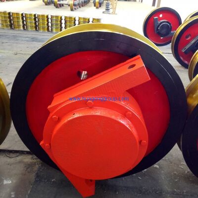 Includes Thread Guards Cast Iron Overhead Gantry Crane Wheel Diameter 500 mm Forging Rollers