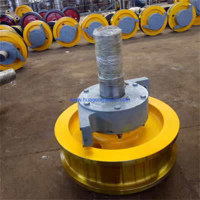 Solid Wheel Diameter 50-219mm High Strength 300-2300mm HG Crane Forging Overhead Gantry Cast Iron Crane Wheel