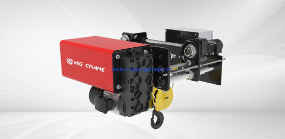 Metal Overhead Crane Parts Electric Wire Rope Hoist Load Capacity 0.5 Ton Fabricated According LSO GB FEM DIN BS Standards