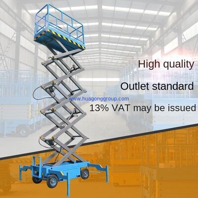 construction works self propelled elevator mobile scissors electric hydraulic aerial work climbing car equipment