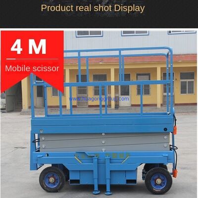 construction works self propelled elevator mobile scissors electric hydraulic aerial work climbing car equipment