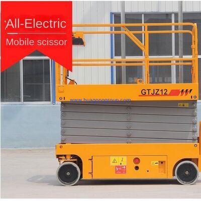 construction works self propelled elevator mobile scissors electric hydraulic aerial work climbing car equipment