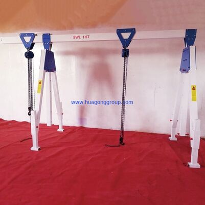 250 kg Rated Loading Capacity Mobile Portable Adjustable Aluminum Gantry Crane Suitable for Heavy Duty Tasks PGO PGC POH