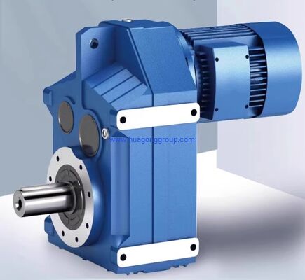 Flange Hollow Shaft Heavy Duty F Series Parallel Shaft Helical Worm Gear Motor Speed Reducer Durable Helical Gearbox