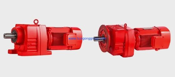 Robust R Series Helical Three Stage Reduction Gearbox Made for Engineering and Building Materials Machinery Applications