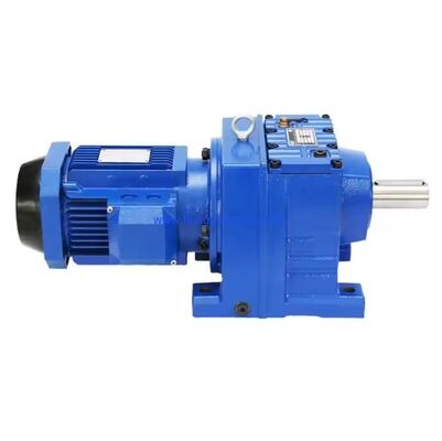 Robust R Series Helical Three Stage Reduction Gearbox Made for Engineering and Building Materials Machinery Applications