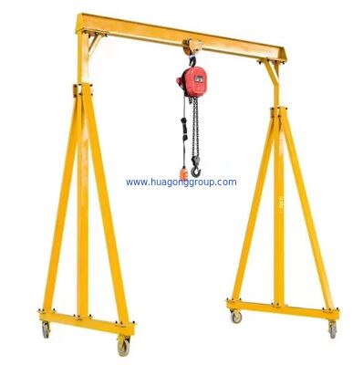 Worm Wheel Height Adjustable Gantry Crane Manual Operation