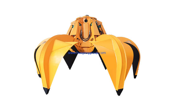 Orange peel type grab bucket clamshell bucket