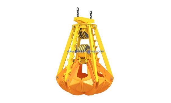 Orange peel type grab bucket clamshell bucket