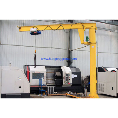 380 kg Capacity Movable Floor Mounted Column Mounted Slewing Jib Crane Featuring Span 2 to 10m Industrial Production