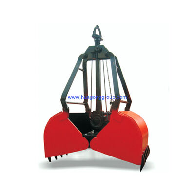 Mechanical Hydraulic Grab Bucket with Remote Control for 5-50t Excavators in Orange Peel Type